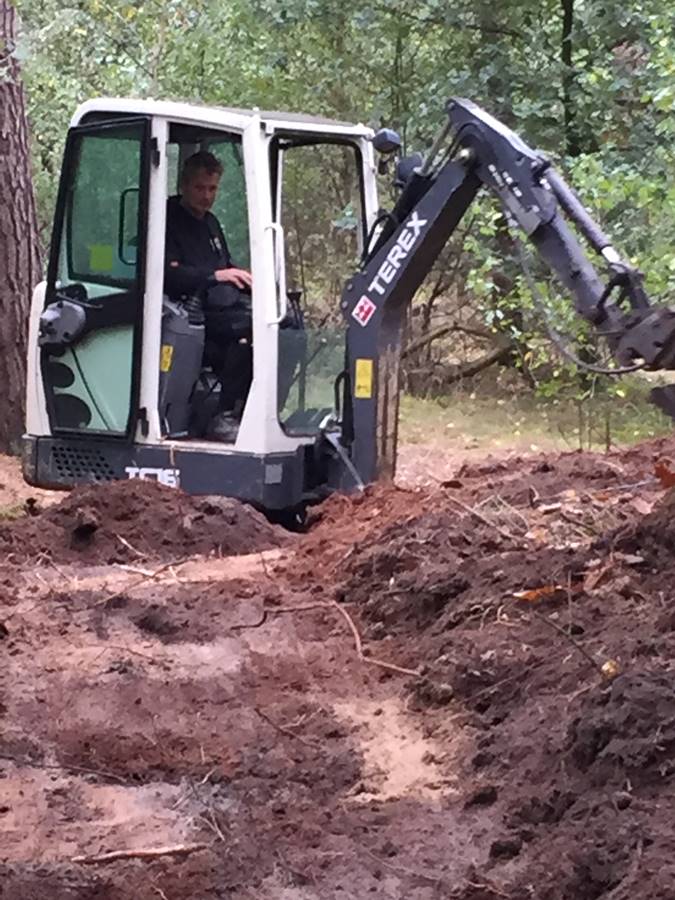 aanleg nieuwe ATB route Liessel