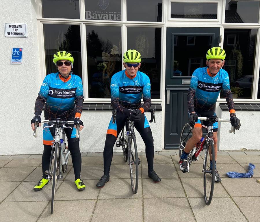 eerste rit in nieuwe tenue Marmatrimmers, 16 maart 2022