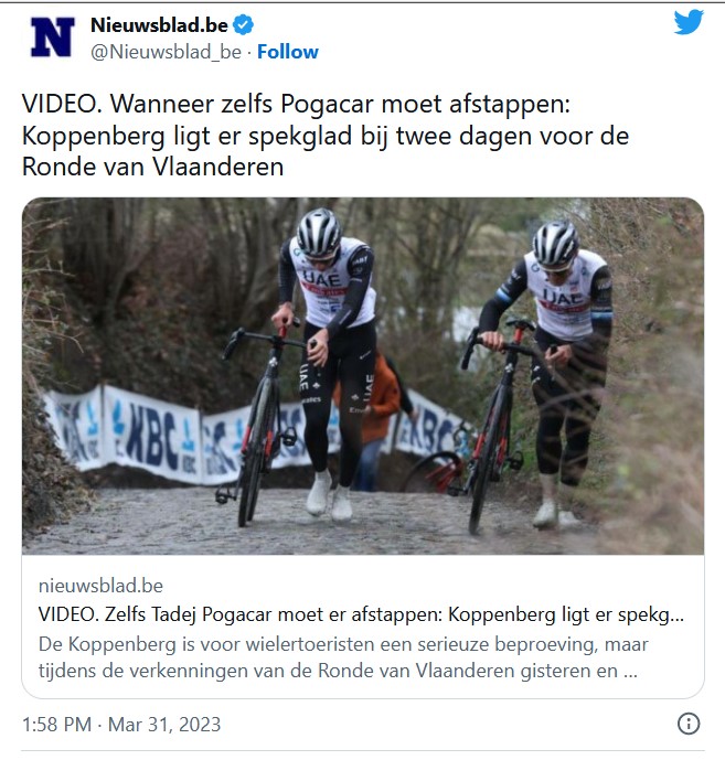 ronde van Vlaanderen, Koppenberg